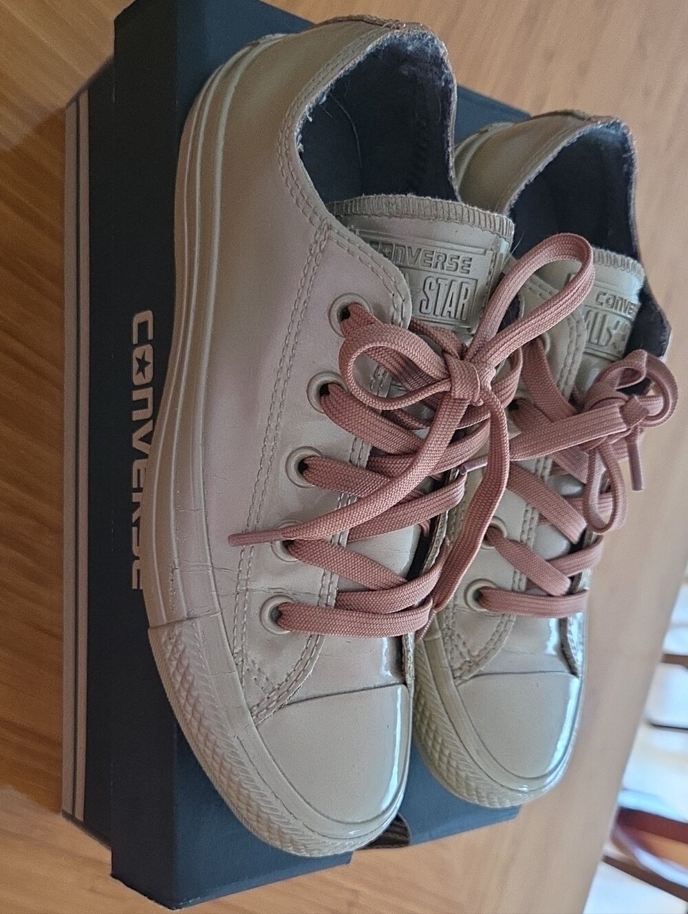 Converse Climate Counter Dry Low Top Sneakers in Gold with Rust Laces